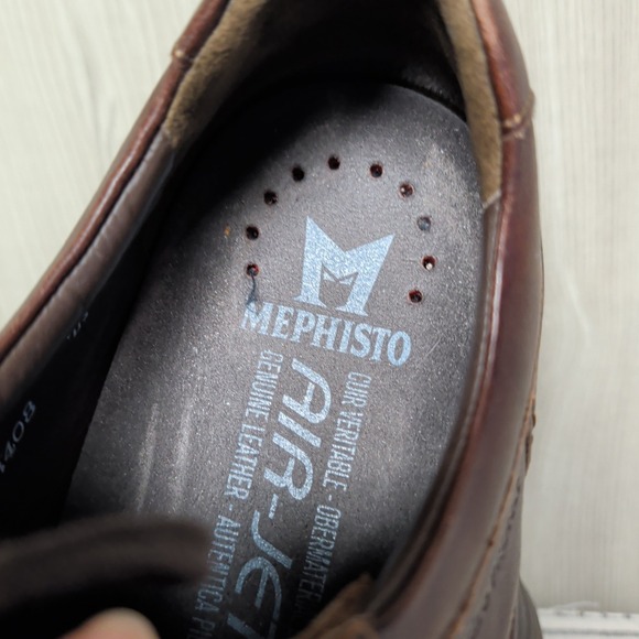Mephisto Douk Hydro Protect Oxfords US Mens 11.5 Brown‎ Leather Moc Toe Air-Jet main image 10
